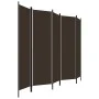 Biombo divisor de 5 paneles marrón 250x180 cm de vidaXL, Divisores de ambientes - Ref: Foro24-320724, Precio: 47,03 €, Descue...