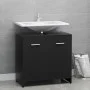 Armario de baño madera contrachapada negro 60x33x61 cm de vidaXL, Muebles de baño - Ref: Foro24-802571, Precio: 51,64 €, Desc...