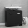 Armario de baño madera contrachapada negro 60x33x61 cm de vidaXL, Muebles de baño - Ref: Foro24-802571, Precio: 49,44 €, Desc...