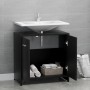 Armario de baño madera contrachapada negro 60x33x61 cm de vidaXL, Muebles de baño - Ref: Foro24-802571, Precio: 49,44 €, Desc...