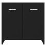 Armario de baño madera contrachapada negro 60x33x61 cm de vidaXL, Muebles de baño - Ref: Foro24-802571, Precio: 49,44 €, Desc...