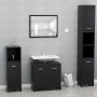 Armario de baño madera contrachapada negro 60x33x61 cm de vidaXL, Muebles de baño - Ref: Foro24-802571, Precio: 49,44 €, Desc...