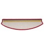 Felpudos para escaleras 15 unidades 65x24x4 cm Rojos Semicirculares Grandes en Hogar | Comprar online en Foru.es