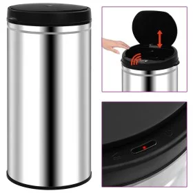 Mülleimer mit automatischem Sensor 70 L Edelstahl von vidaXL, Mülltonnen und Mülltonnen - Ref: Foro24-322696, Preis: 116,68 €...