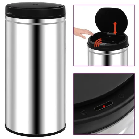 Mülleimer mit automatischem Sensor 70 L Edelstahl von vidaXL, Mülltonnen und Mülltonnen - Ref: Foro24-322696, Preis: 116,68 €...