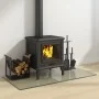 Placa de vidrio para chimenea rectangular 100x50 cm de vidaXL, Cristal - Ref: Foro24-324123, Precio: 52,53 €, Descuento: %