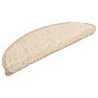 Alfombrillas para escaleras 15 unidades 56x17x3 cm Crema Semicircular en Hogar | Comprar online en Foru.es