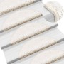 Tapetes para escaleras 15 uds 56x17x3 cm Blanco Semicircular en Hogar | Comprar online en Foru.es