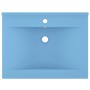 Lavabo de lujo con grifo cerámica 60x46 cm azul claro de vidaXL, Lavabos - Ref: Foro24-147022, Precio: 103,78 €, Descuento: %