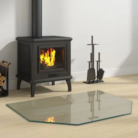 Glass plate for hexagonal fireplace 80x60 cm by vidaXL, Glass - Ref: Foro24-324134, Price: 38,93 €, Discount: %