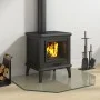 Glass plate for hexagonal fireplace 80x60 cm by vidaXL, Glass - Ref: Foro24-324134, Price: 38,93 €, Discount: %