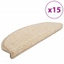 Alfombrillas para escaleras 15 unidades 65x21x4 cm Crema Semicircular Grande en Hogar | Comprar online en Foru.es