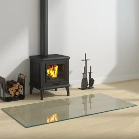 Glass plate for rectangular fireplace 120x60 cm by vidaXL, Glass - Ref: Foro24-324126, Price: 72,61 €, Discount: %