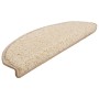 Alfombrillas para escaleras 15 unidades 65x21x4 cm Crema Semicircular Grande en Hogar | Comprar online en Foru.es