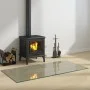 Glass plate for rectangular fireplace 120x60 cm by vidaXL, Glass - Ref: Foro24-324126, Price: 72,61 €, Discount: %