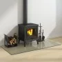 Glass plate for rectangular fireplace 120x60 cm by vidaXL, Glass - Ref: Foro24-324126, Price: 72,61 €, Discount: %