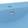 Lavabo de lujo con grifo cerámica 60x46 cm azul claro de vidaXL, Lavabos - Ref: Foro24-147022, Precio: 103,78 €, Descuento: %