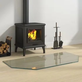 Glass plate for hexagonal fireplace 100x50 cm by vidaXL, Glass - Ref: Foro24-324135, Price: 36,08 €, Discount: %
