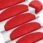 Felpudos para escaleras 15 unidades 65x21x4 cm Rojo Semicircular Grande en Hogar | Comprar online en Foru.es