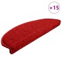 Felpudos para escaleras 15 unidades 65x21x4 cm Rojo Semicircular Grande en Hogar | Comprar online en Foru.es
