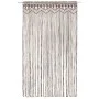 Cortina de macramé algodón gris taupé 140x240 cm de vidaXL, Cortinas y visillos - Ref: Foro24-323982, Precio: 46,80 €, Descue...