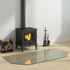 Placa de vidrio para chimenea hexagonal 120x60 cm de vidaXL, Cristal - Ref: Foro24-324144, Precio: 51,53 €, Descuento: %