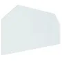 Placa de vidrio para chimenea hexagonal 120x60 cm de vidaXL, Cristal - Ref: Foro24-324144, Precio: 52,21 €, Descuento: %