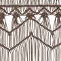 Cortina de macramé algodón gris taupé 140x240 cm de vidaXL, Cortinas y visillos - Ref: Foro24-323982, Precio: 45,92 €, Descue...