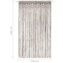 Cortina de macramé algodón gris taupé 140x240 cm de vidaXL, Cortinas y visillos - Ref: Foro24-323982, Precio: 46,80 €, Descue...