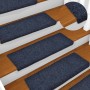 Felpudos autoadhesivos para escaleras, 15 unidades, 65 x 21 x 4 cm, borde rectangular azul en Hogar | Comprar online en Foru.es
