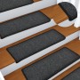 Felpudos para escaleras 15 unidades 65x21x4 cm antracita borde rectangular en Hogar | Comprar online en Foru.es