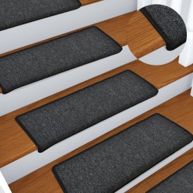 Felpudos para escaleras 15 unidades 65x21x4 cm antracita borde rectangular en Hogar | Comprar online en Foru.es