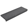 Alfombrillas para escaleras 15 unidades 65x21x4 cm Gris oscuro Borde rectangular en Hogar | Comprar online en Foru.es