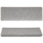 Alfombrillas para escaleras 15 unidades 65x21x4 cm Gris claro Borde rectangular en Hogar | Comprar online en Foru.es