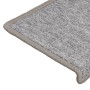 Alfombrillas para escaleras 15 unidades 65x21x4 cm Gris claro Borde rectangular en Hogar | Comprar online en Foru.es