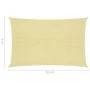 Toldo de vela HDPE beige 160 g/m² 2x3,5 m de vidaXL, Sombrillas - Ref: Foro24-311118, Precio: 24,82 €, Descuento: %
