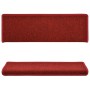 Felpudos para escaleras 15 unidades 65x21x4 cm Rojos borde rectangular en Hogar | Comprar online en Foru.es
