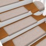 Alfombrillas para escaleras 15 unidades 65x21x4 cm Gris topo Borde rectangular en Hogar | Comprar online en Foru.es