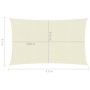 Toldo de vela crema HDPE 160 g/m² 3,5x4,5 m de vidaXL, Sombrillas - Ref: Foro24-311186, Precio: 38,77 €, Descuento: %