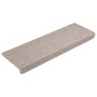 Alfombrillas para escaleras 15 unidades 65x21x4 cm Gris topo Borde rectangular en Hogar | Comprar online en Foru.es