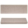 Alfombrillas para escaleras 15 unidades 65x21x4 cm Gris topo Borde rectangular en Hogar | Comprar online en Foru.es