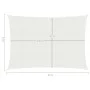 Toldo de vela blanco HDPE 160 g/m² 3x6 m de vidaXL, Sombrillas - Ref: Foro24-311240, Precio: 43,09 €, Descuento: %