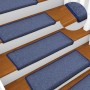 Alfombrillas para escaleras 15 unidades 65x21x4 cm Azul Borde Rectangular en Hogar | Comprar online en Foru.es