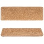 Alfombrillas para escaleras 15 unidades 65x21x4 cm Beige Borde Rectangular en Hogar | Comprar online en Foru.es
