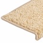 Alfombrillas para escaleras 15 unidades 65x21x4 cm color crema borde rectangular en Hogar | Comprar online en Foru.es