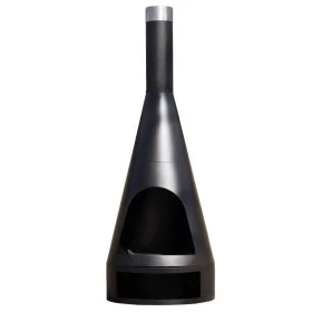 RedFire Kingston fireplace matte black steel 160x60 cm by RedFire, Chimneys - Ref: Foro24-433449, Price: 211,30 €, Discount: %