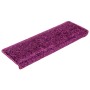 Felpudos para escaleras 15 unidades 65x21x4 cm violeta borde rectangular en Hogar | Comprar online en Foru.es