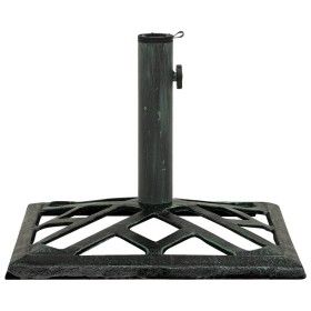 Base de sombrilla de hierro fundido verde 44x44x31 cm de vidaXL, Bases para sombrillas - Ref: Foro24-317760, Precio: 43,02 €,...