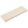 Alfombrillas para escaleras 15 unidades 65x21x4 cm Blanco Borde Rectangular en Hogar | Comprar online en Foru.es