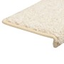 Alfombrillas para escaleras 15 unidades 65x21x4 cm Blanco Borde Rectangular en Hogar | Comprar online en Foru.es